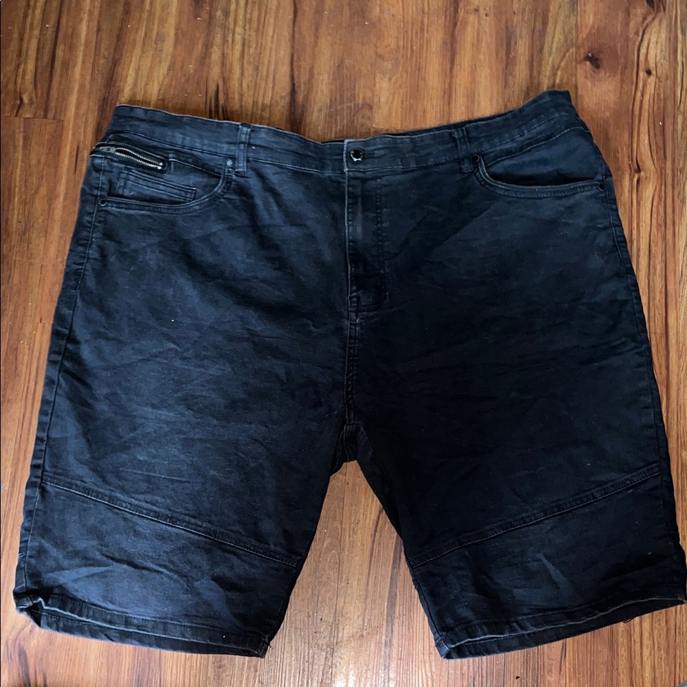 Men's Black Denim Shorts